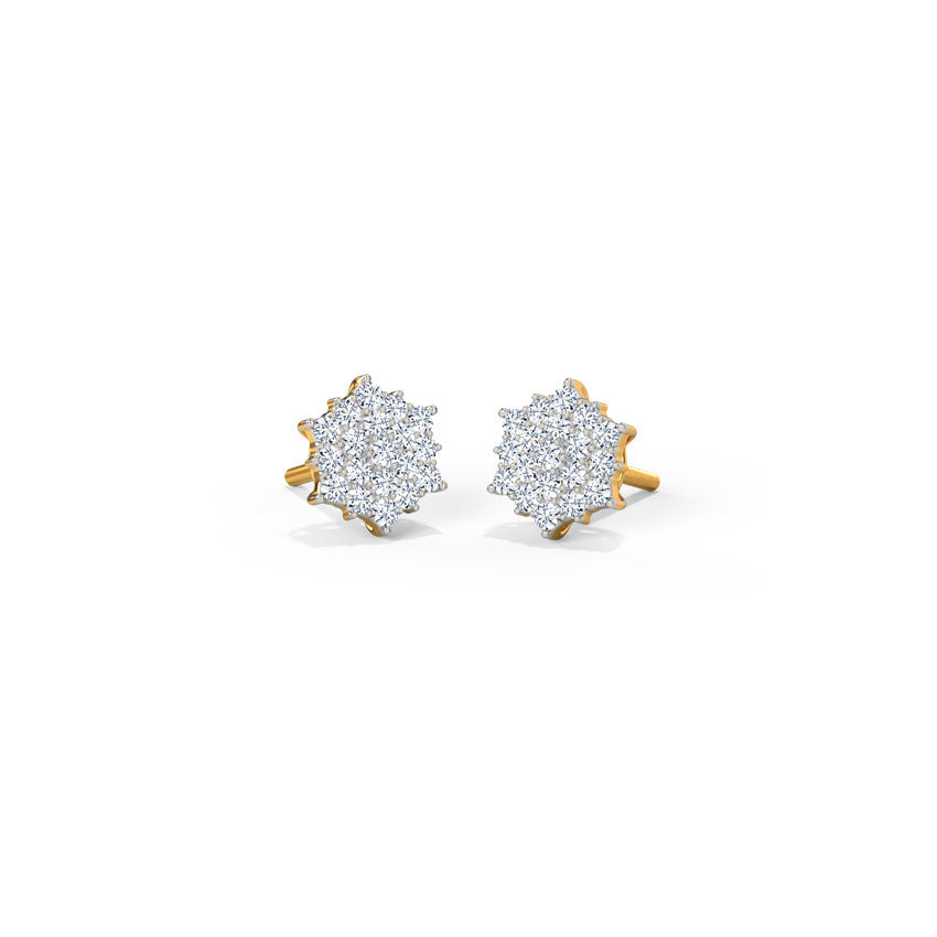 Sunny Diamond Stud Earrings