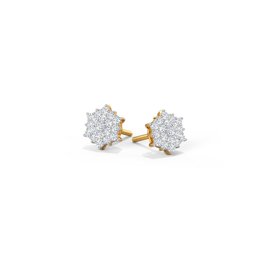 Sunny Diamond Stud Earrings