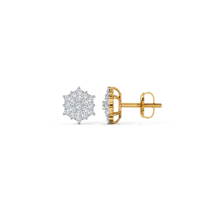 Sunny Diamond Stud Earrings