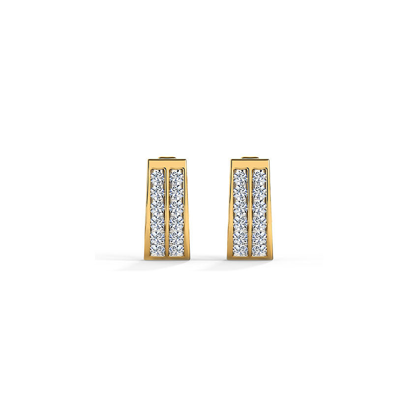 Nicolette Glint Diamond Hoop Earrings