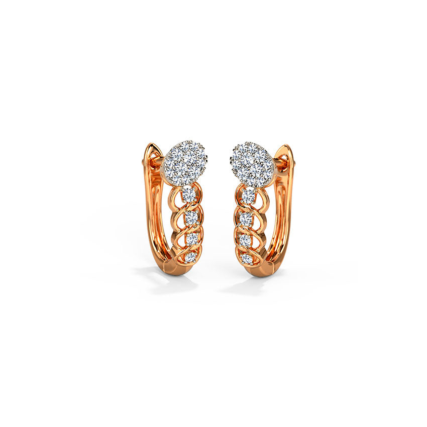 Cora Diamond Hoop Earrings