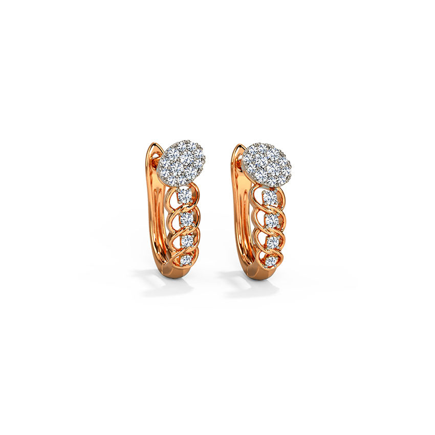 Cora Diamond Hoop Earrings