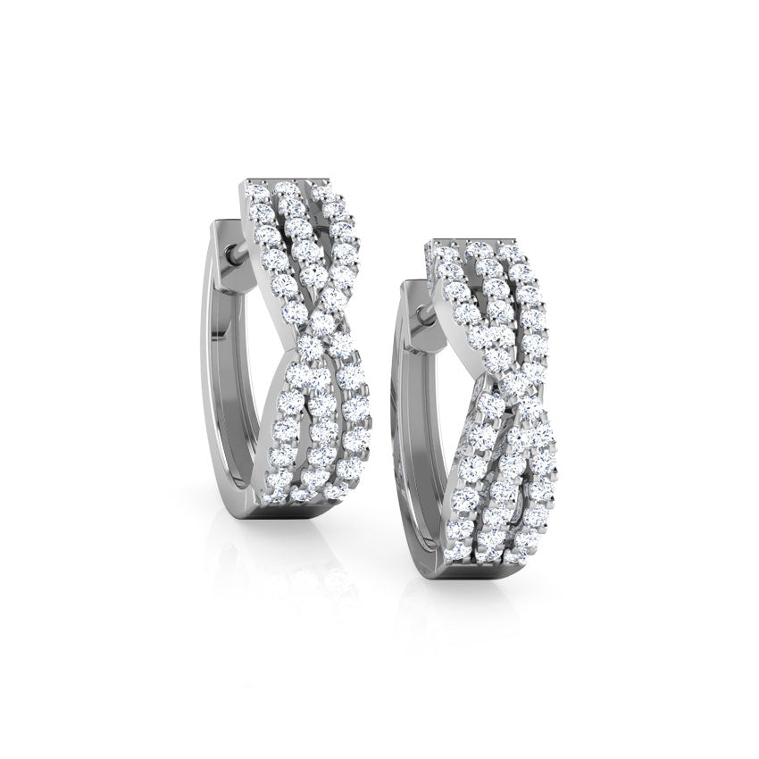 Louise Diamond Hoop Earrings