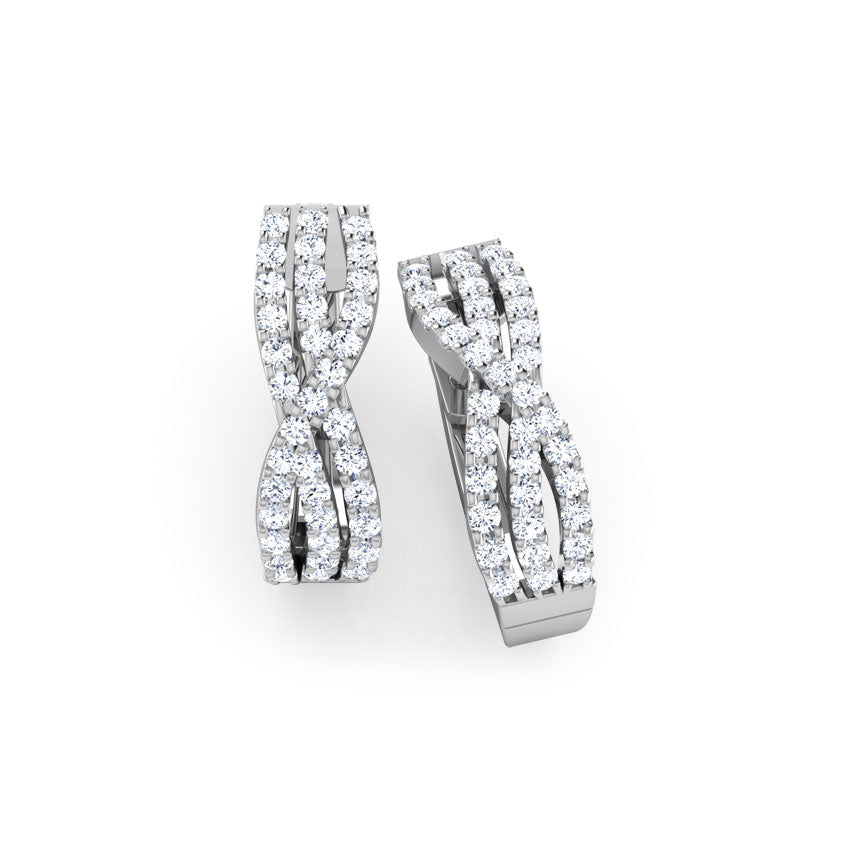 Louise Diamond Hoop Earrings