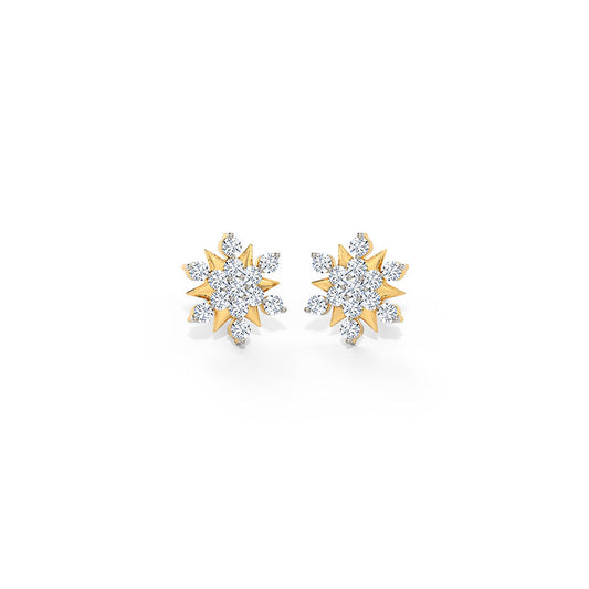 Adira Cluster Diamond Stud Earrings