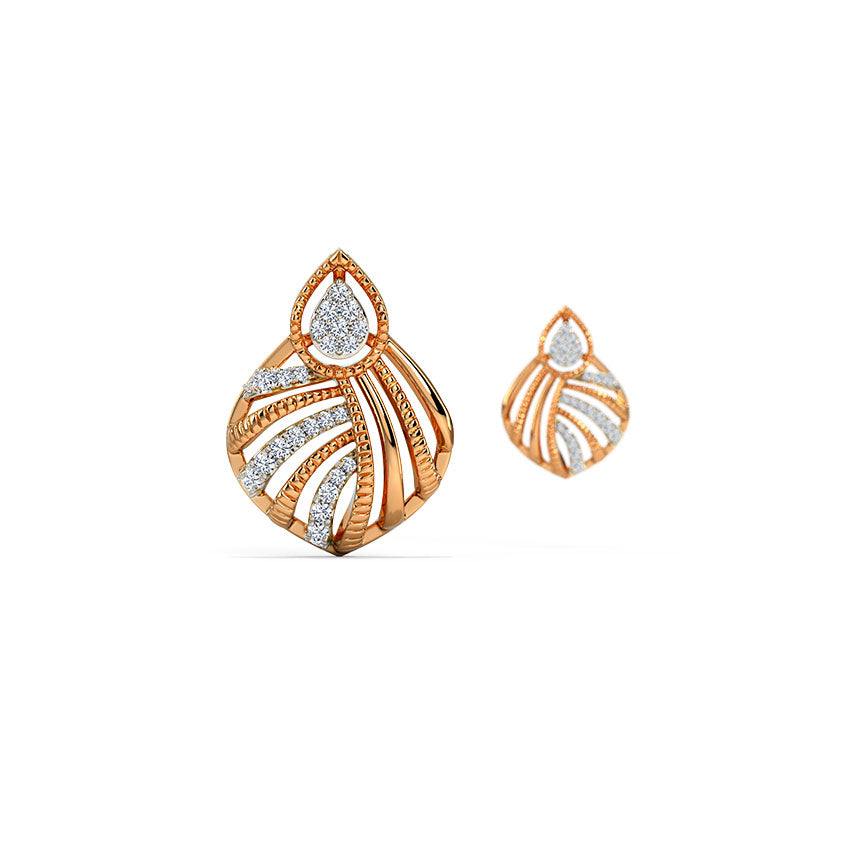 Glitzy Glory Diamond Stud Earrings