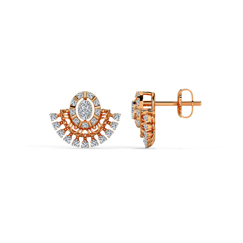 Manya Diamond Stud Earrings