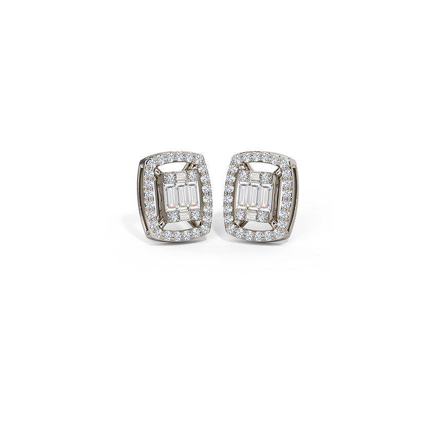 Giana Sparkling Diamond Stud Earrings