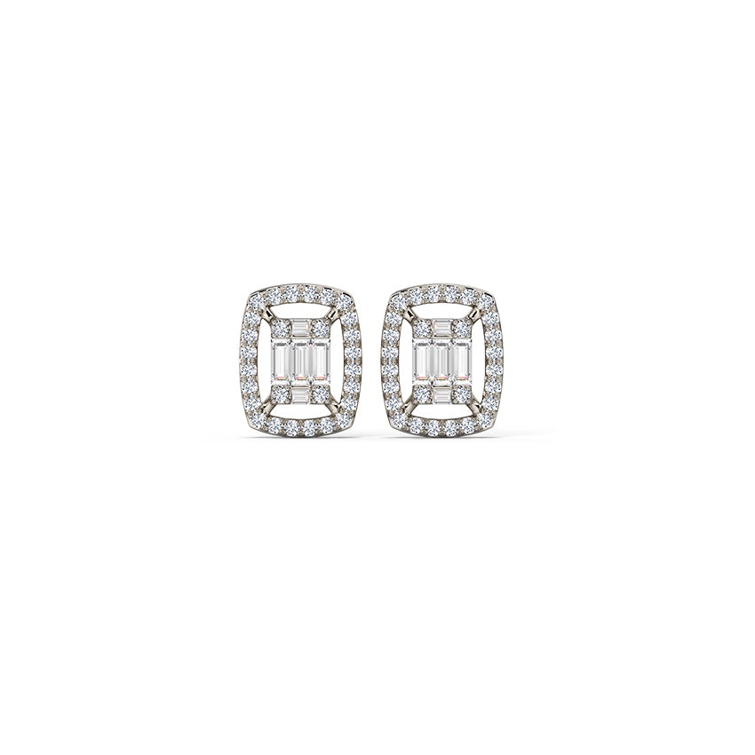 Giana Sparkling Diamond Stud Earrings