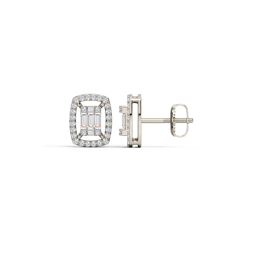 Giana Sparkling Diamond Stud Earrings