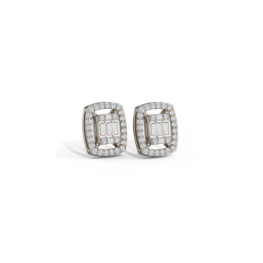 Giana Sparkling Diamond Stud Earrings