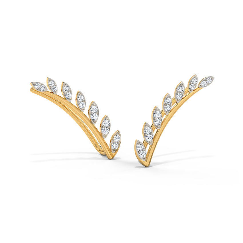 Dahlia Diamond Ear Cuffs