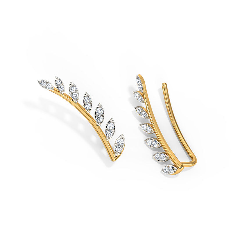 Dahlia Diamond Ear Cuffs
