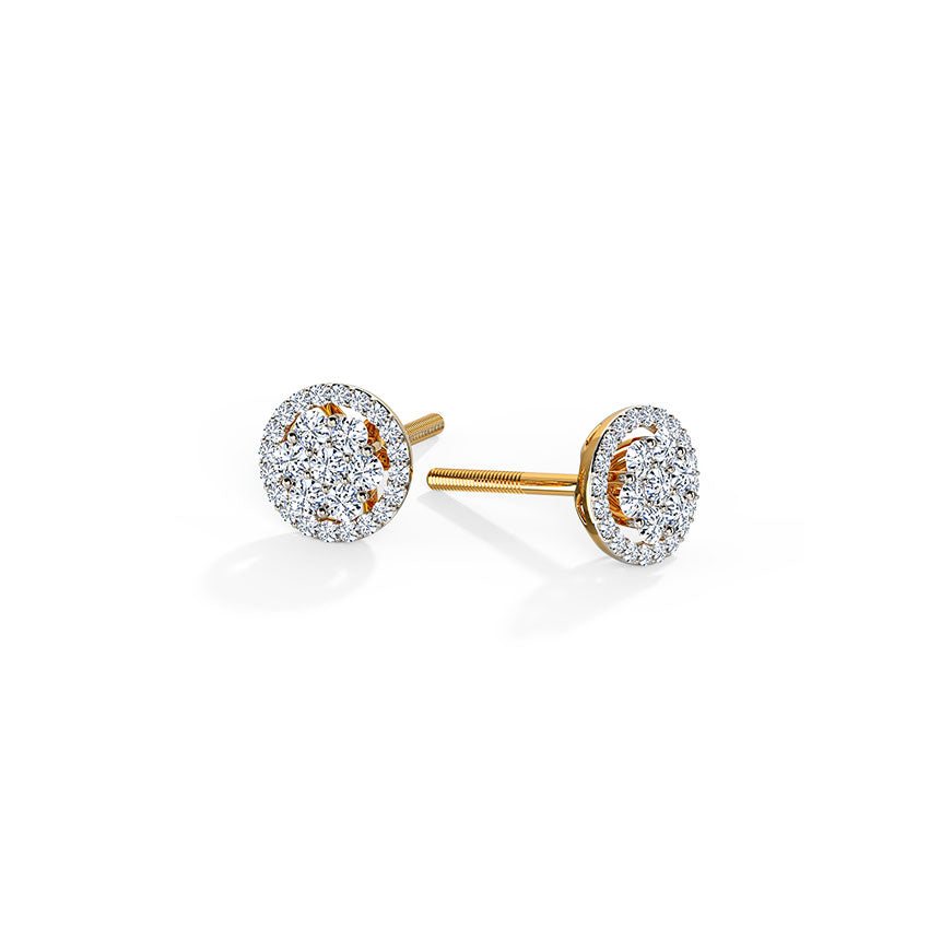 Caroline Seven Stone Diamond Stud Earrings