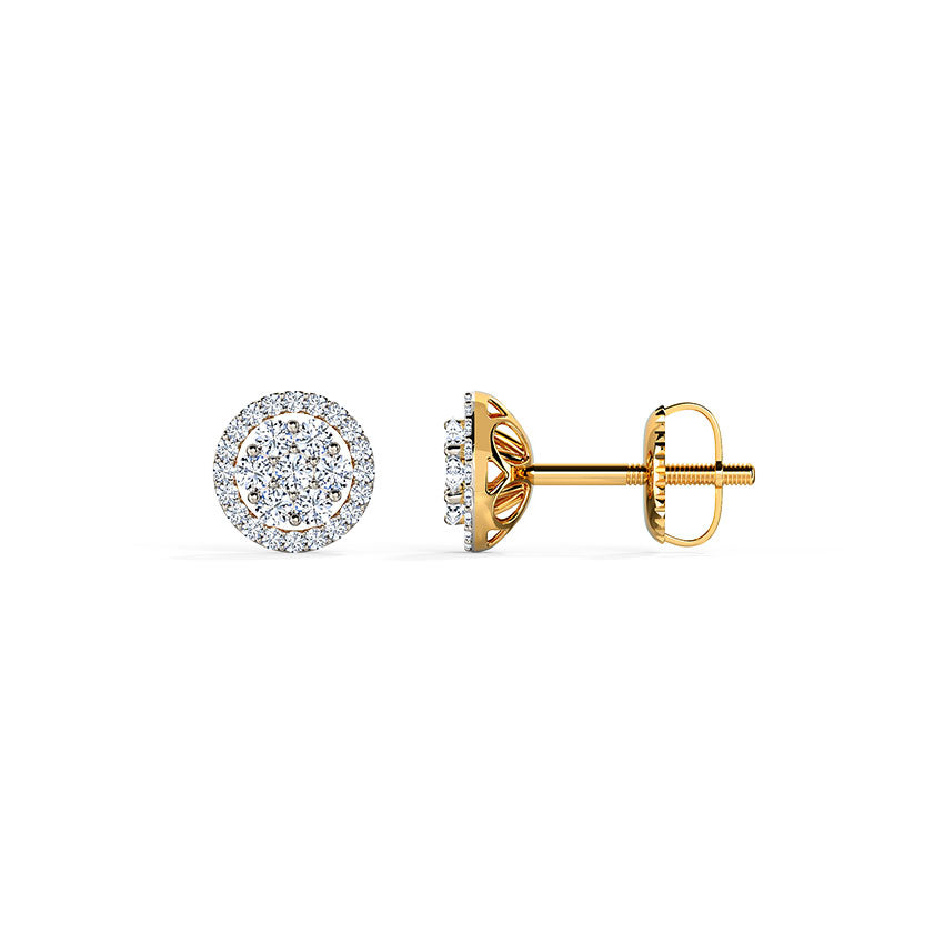 Caroline Seven Stone Diamond Stud Earrings