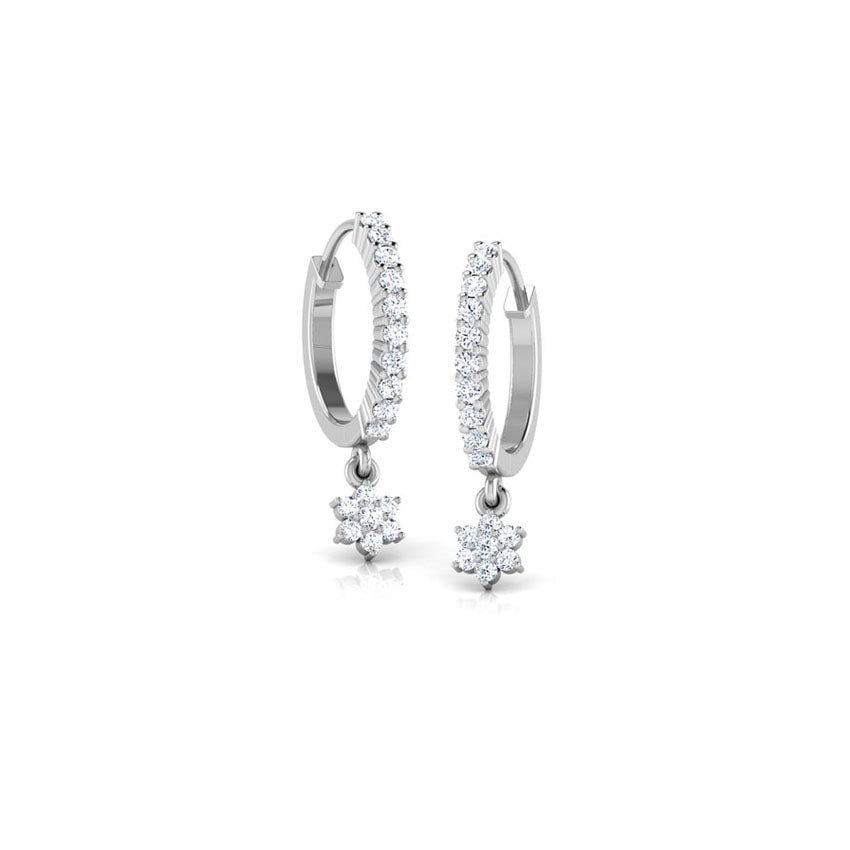 Fiona Diamond Hoop Earrings
