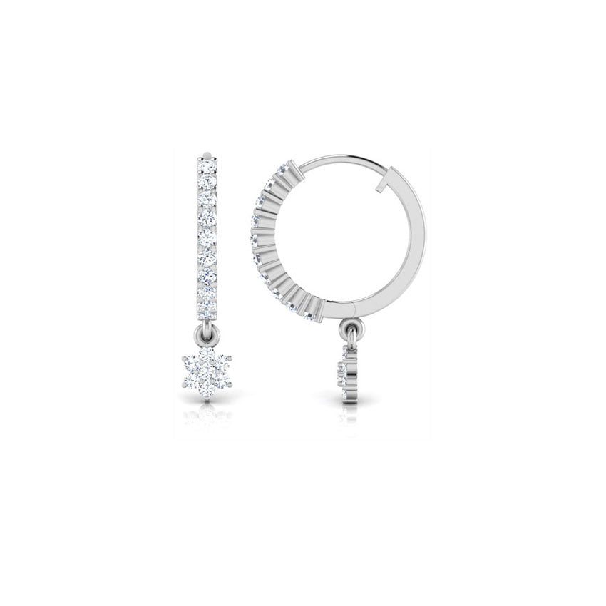 Fiona Diamond Hoop Earrings