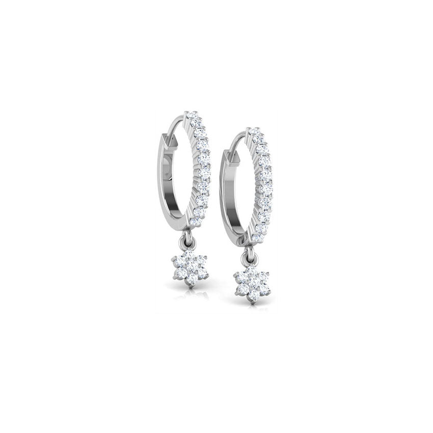 Fiona Diamond Hoop Earrings