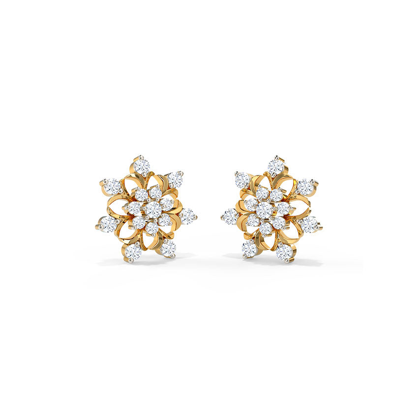 Stellar Diamond Stud Earrings