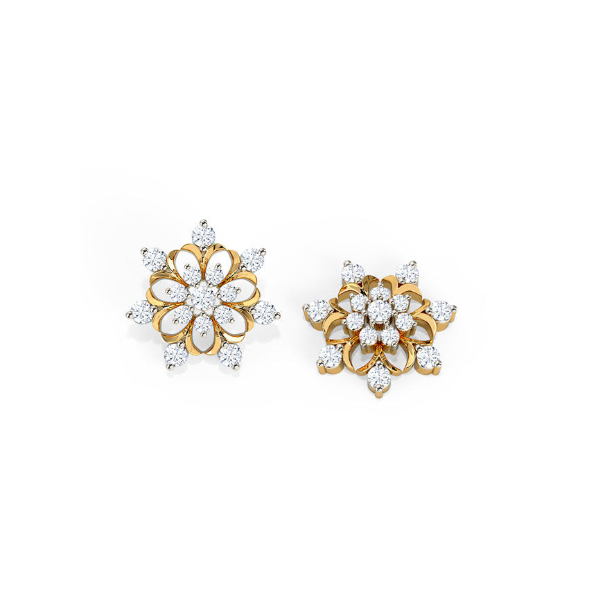 Stellar Diamond Stud Earrings