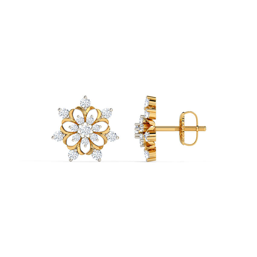 Stellar Diamond Stud Earrings