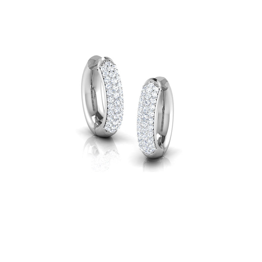 Lina Diamond Hoop Earrings