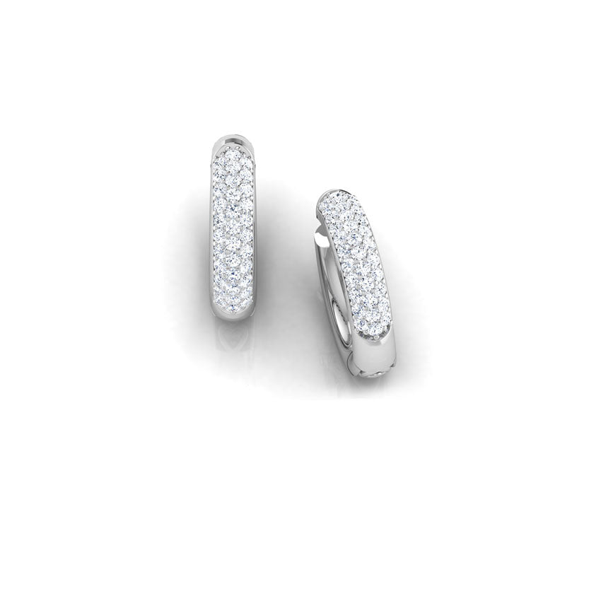 Lina Diamond Hoop Earrings