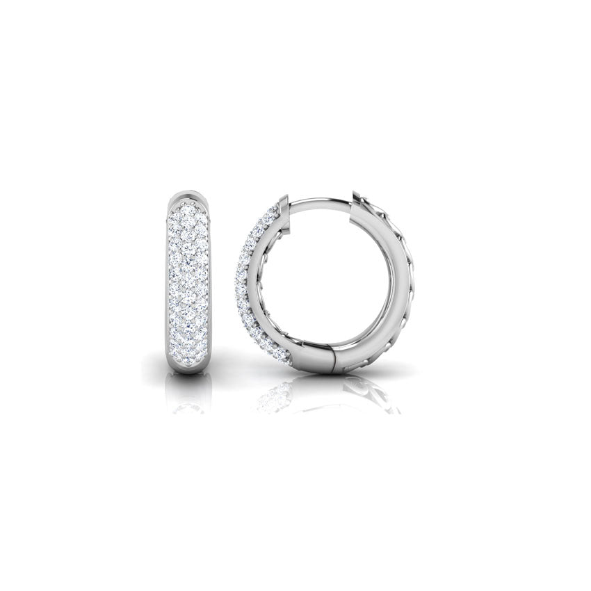 Lina Diamond Hoop Earrings
