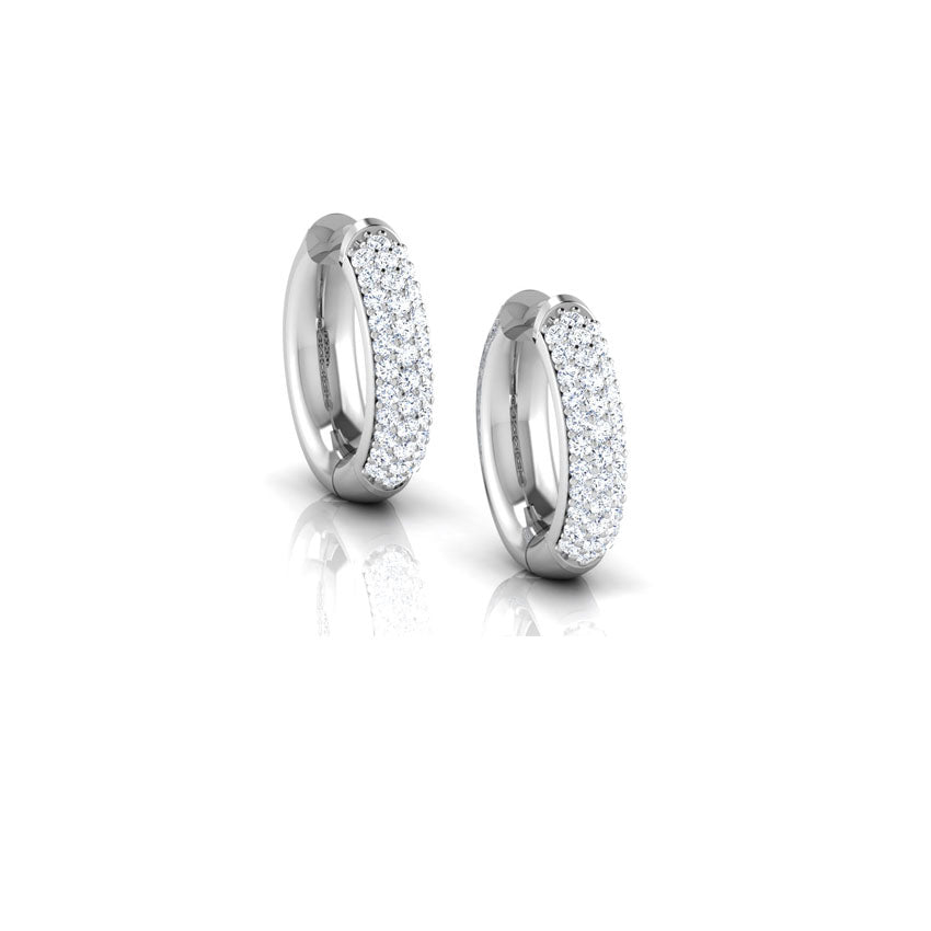 Lina Diamond Hoop Earrings