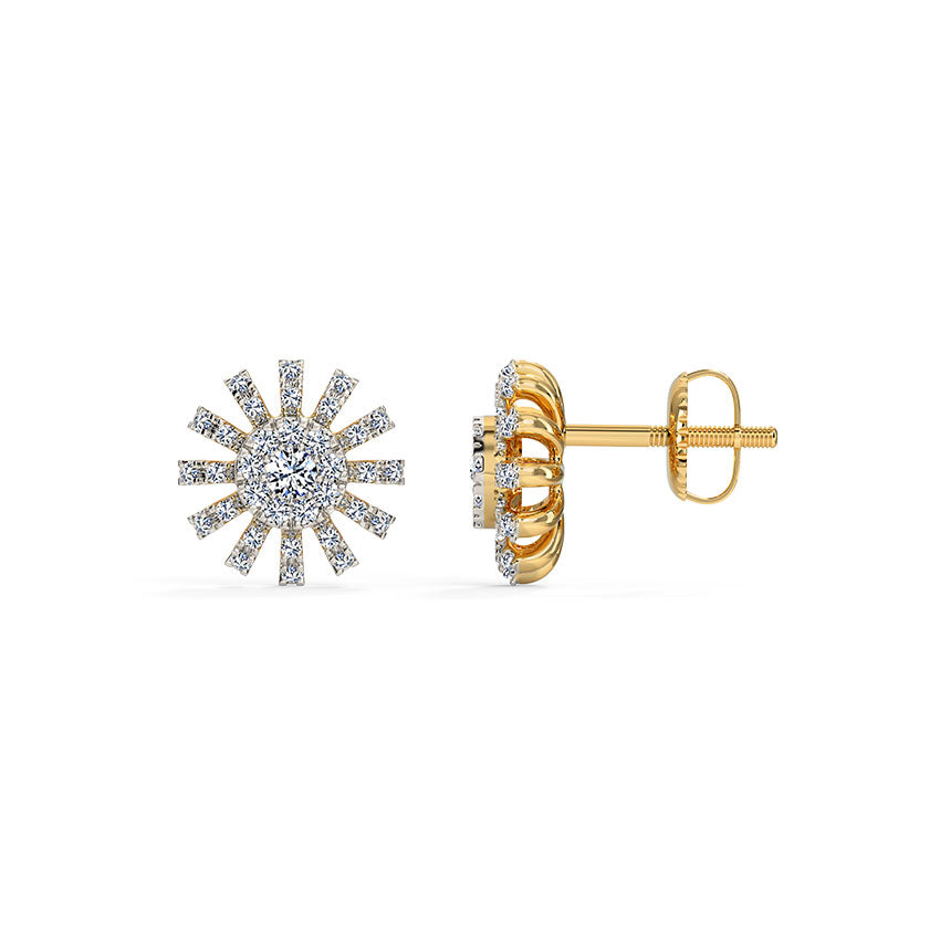 Shiv Diamond Stud Earrings