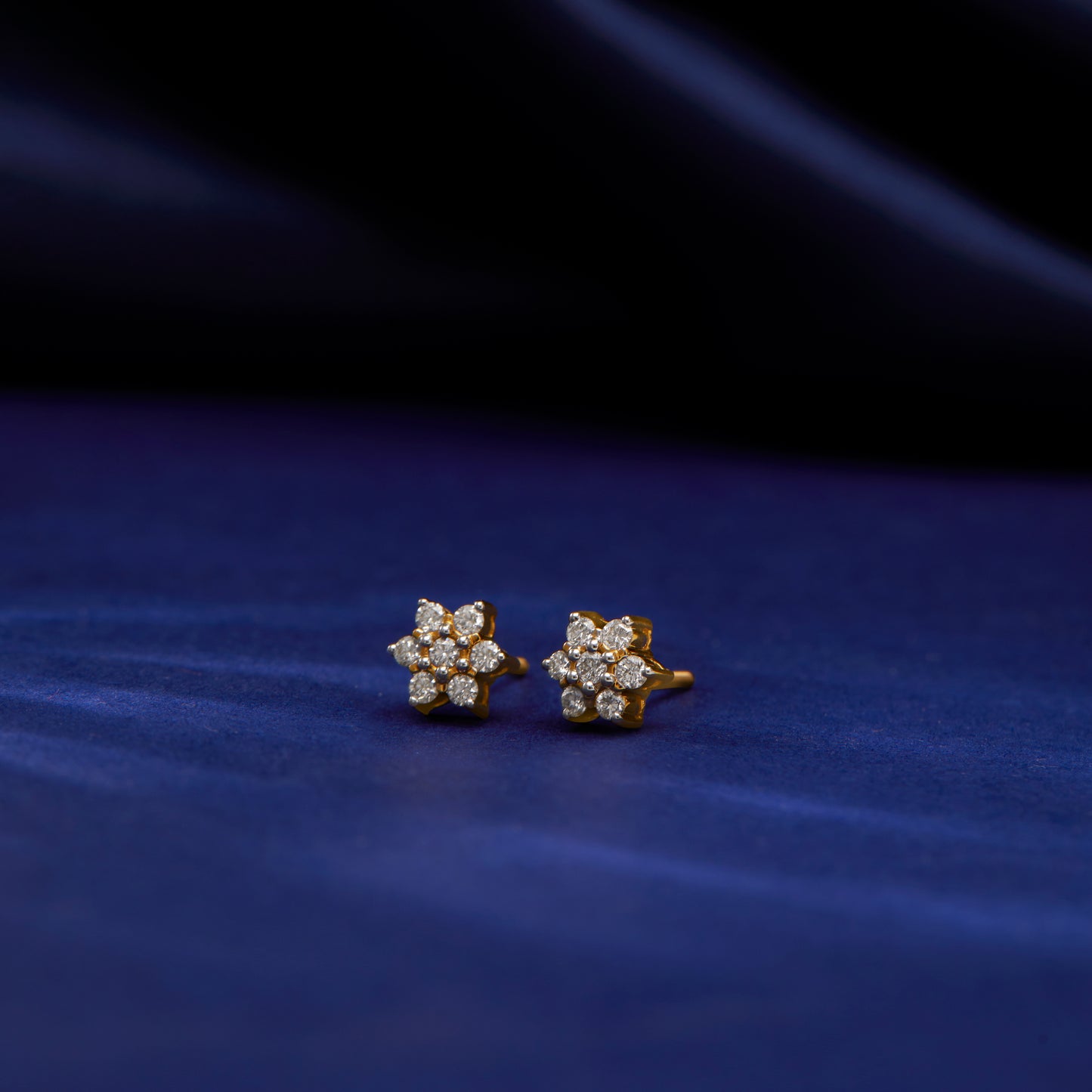 Luna White Lantha Diamond Stud Earrings