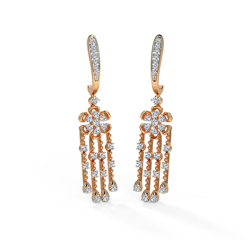 Eva Diamond Drop Earrings