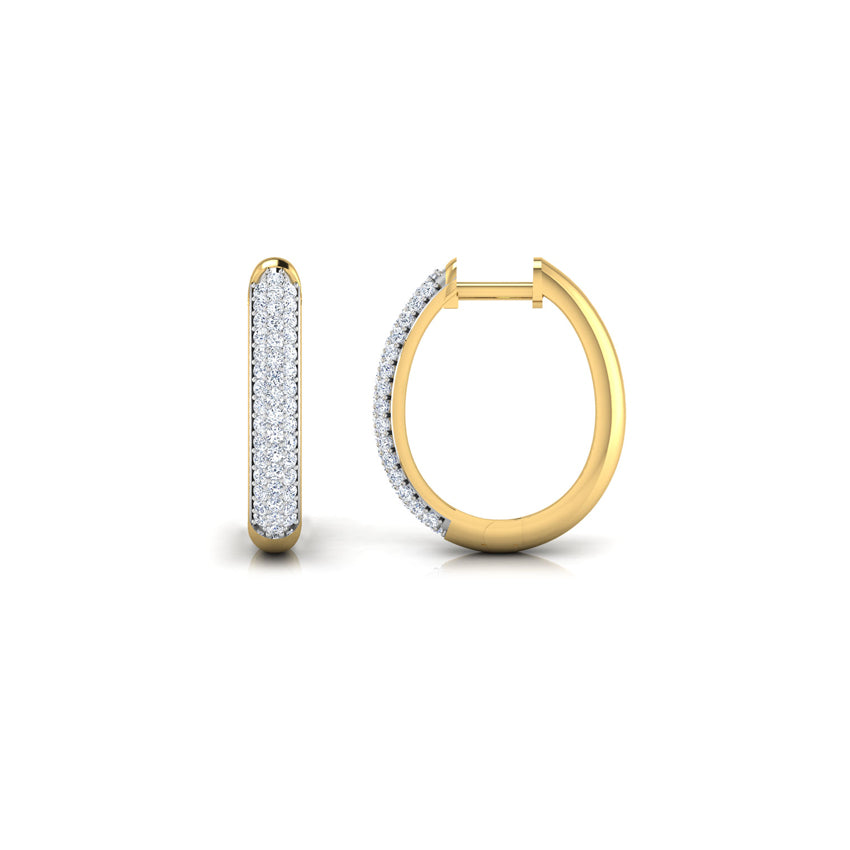 Natalia Grand Diamond Hoop Earrings