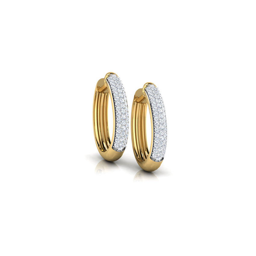 Natalia Grand Diamond Hoop Earrings