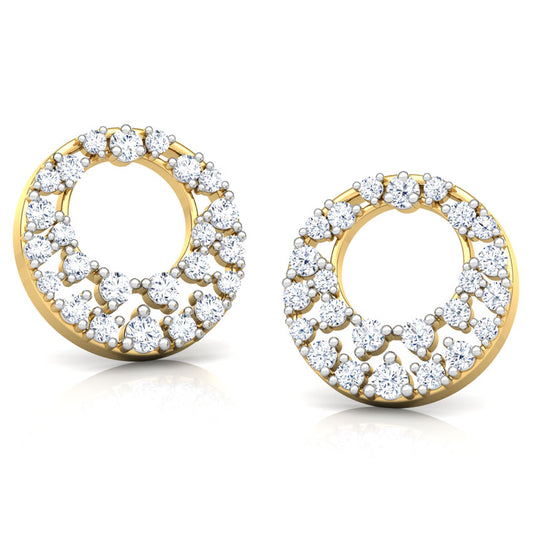 Sunny Cluster Diamond Stud Earrings