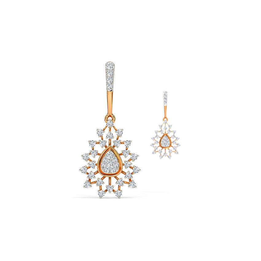 Lava Diamond Drop Earrings