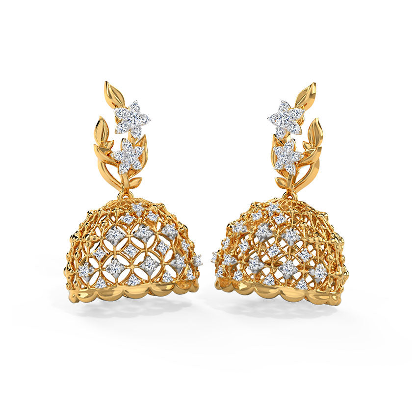 Bianca Diamond Jhumkas