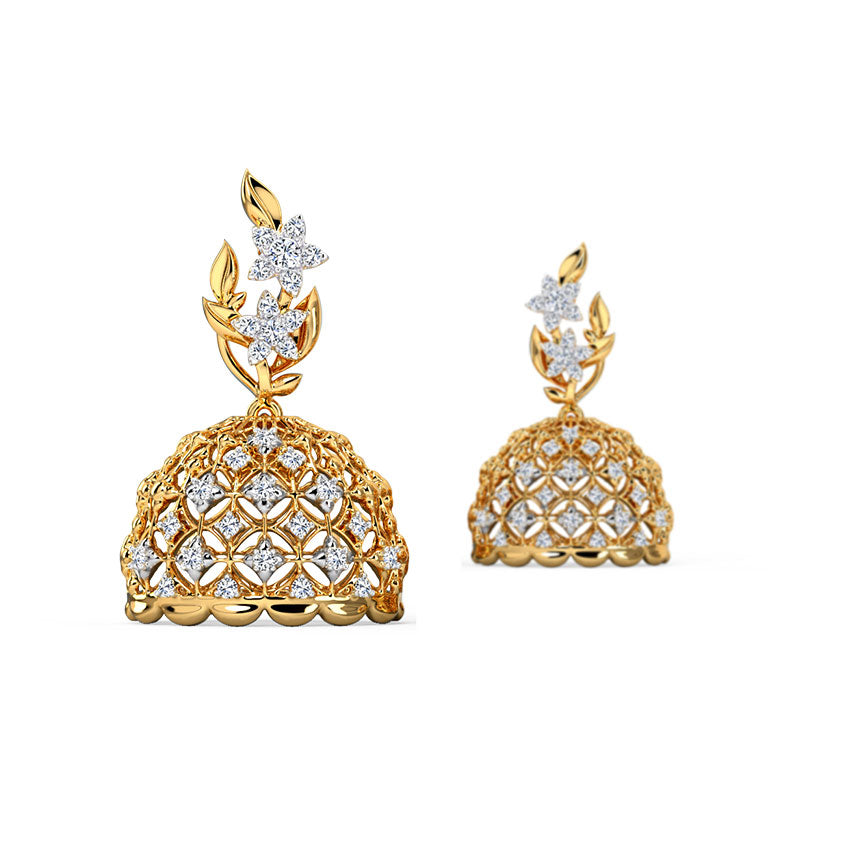 Bianca Diamond Jhumkas