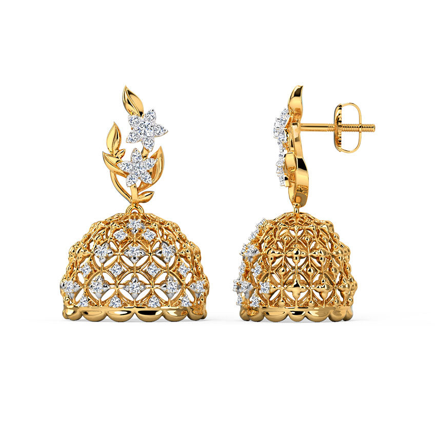 Bianca Diamond Jhumkas