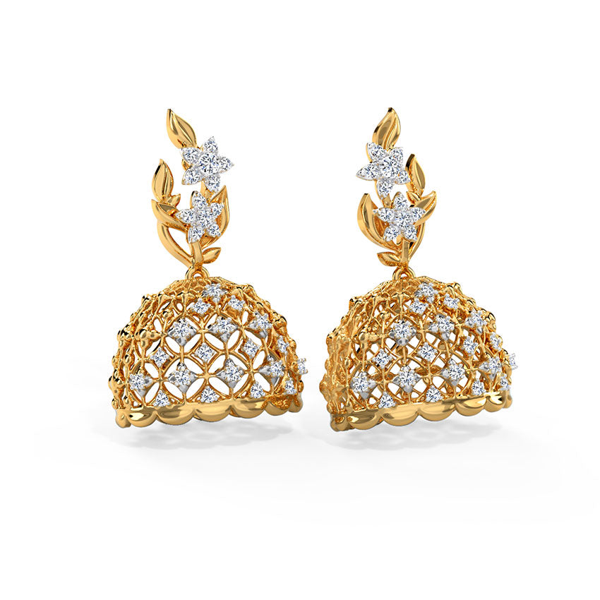 Bianca Diamond Jhumkas