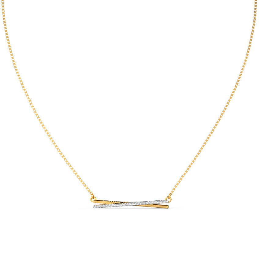 Amber Bar Diamond Necklace