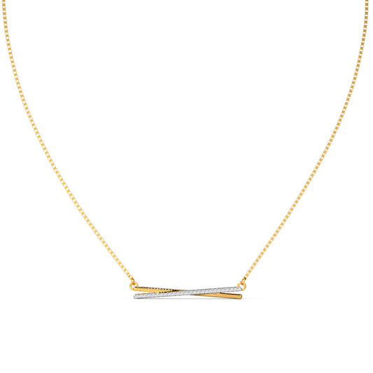 Amber Bar Diamond Necklace