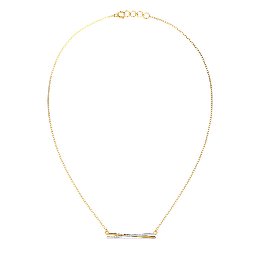Amber Bar Diamond Necklace