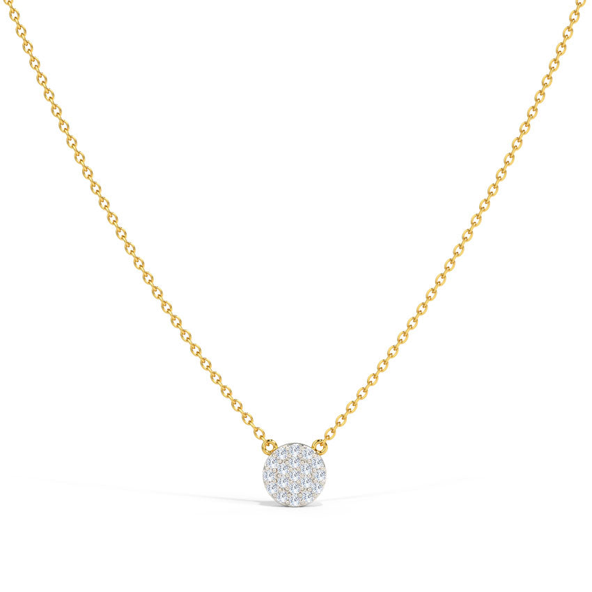 Circle Diamond Necklace
