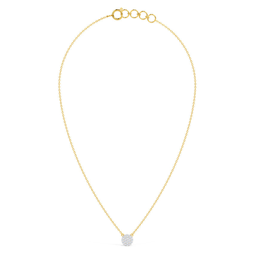 Circle Diamond Necklace