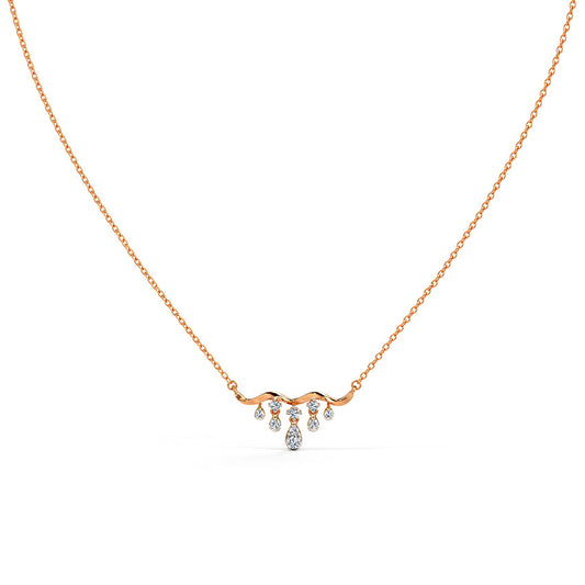 Clara Droplet Diamond Necklace