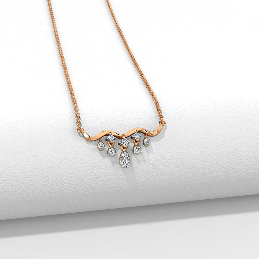 Clara Droplet Diamond Necklace