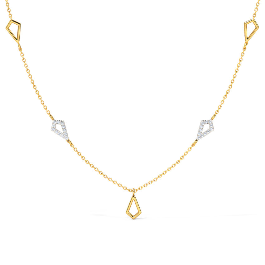 Bedazzled Geometric Diamond Necklace