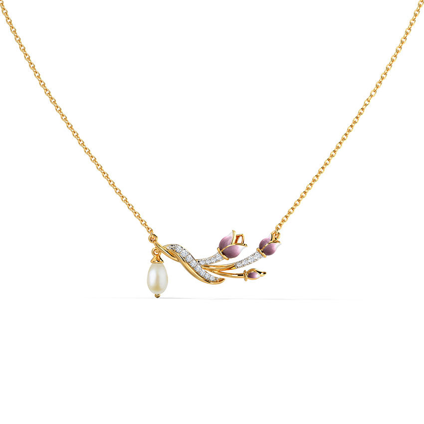Oliviera Tulip Pearl Necklace