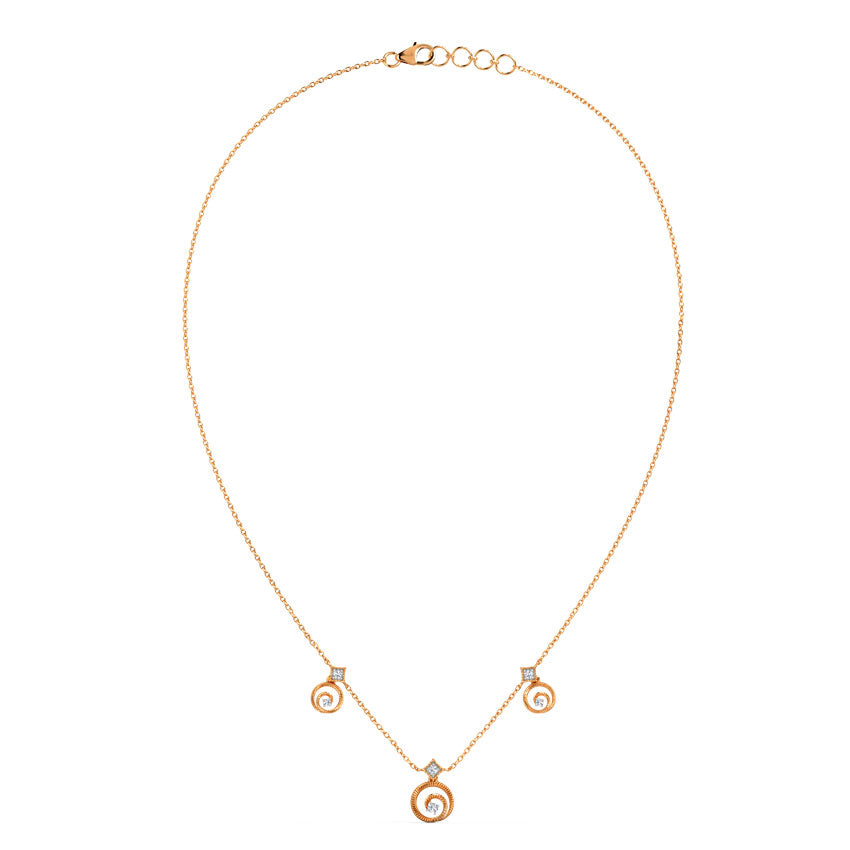 Whirling Station Diamond Necklace